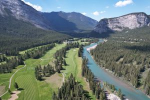 Banff Springs 9th Aerial